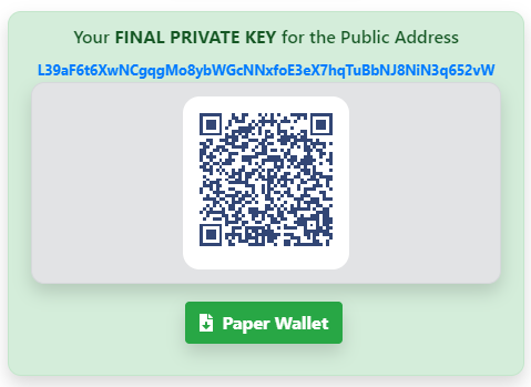 Generate public key from private online
